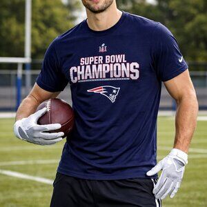 Nike New England Patriots Super Bowl LI Champions T-Shirt Men’s M NFL Football
